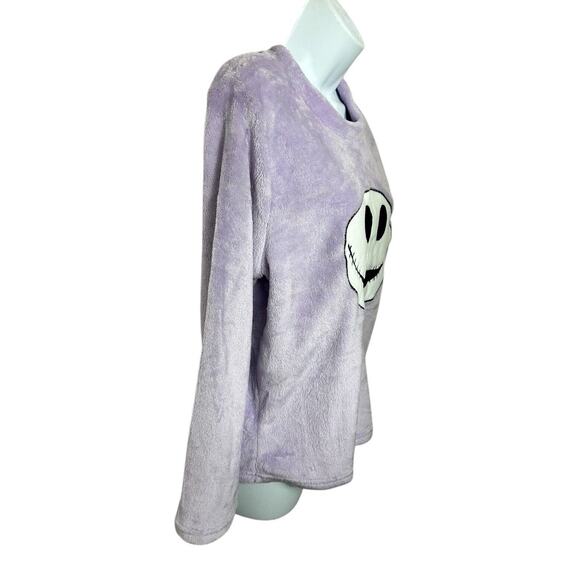 Women's Disney 100 Nightmare Before Christmas Jack Skellington Top Sz M Purple - Picture 3 of 6